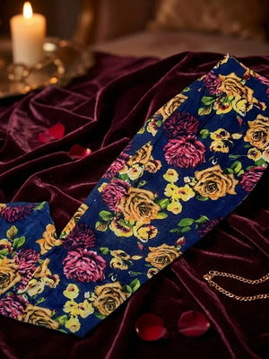 Midnight Bloom Floral Stretch Trousers