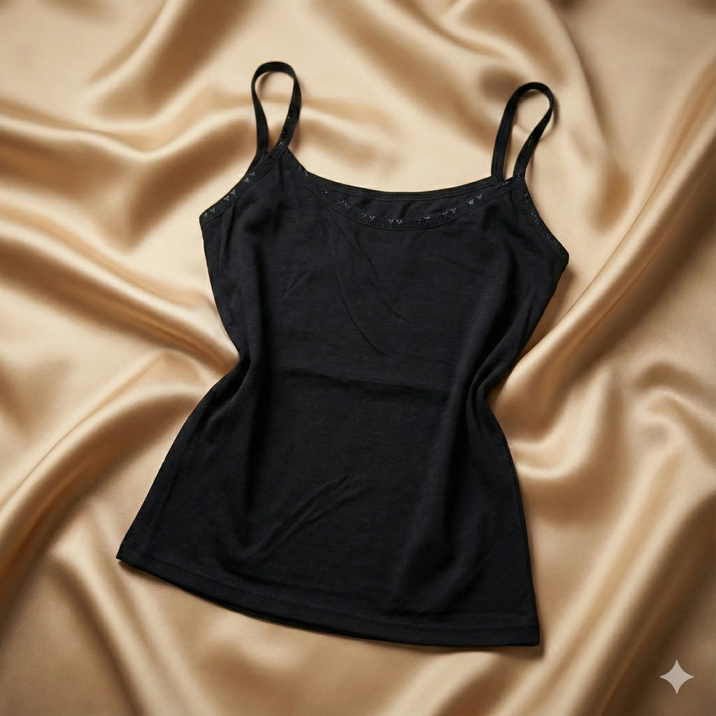 Soft Stretch Layering Camisole with Decorative Trim