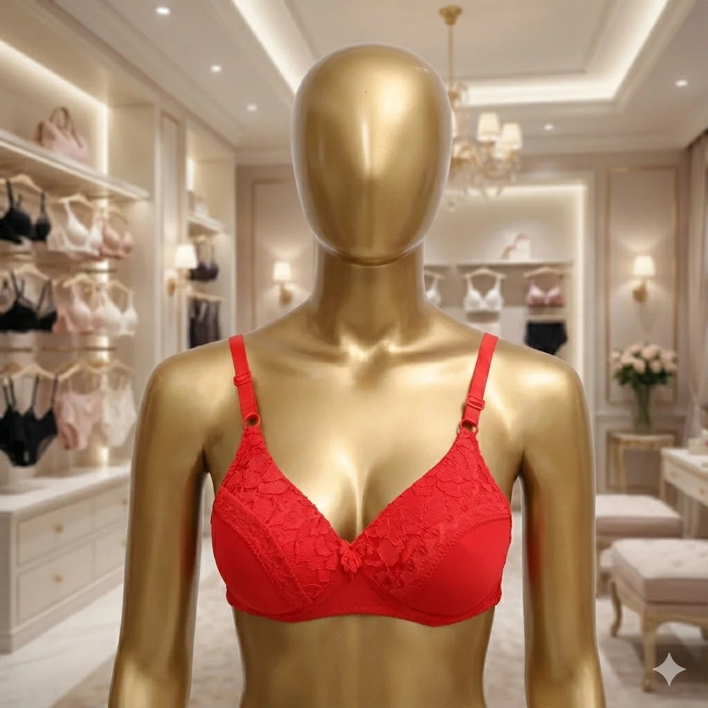 "Scarlet Everyday" Lace Cup Lingerie Set