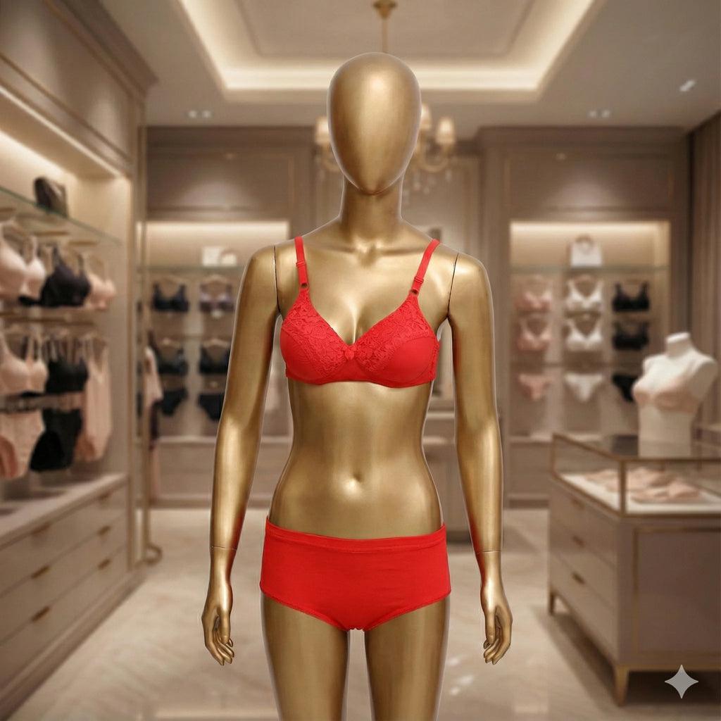 "Scarlet Everyday" Lace Cup Lingerie Set