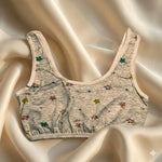 Girls' Soft Cotton Floral Training Bra – Wire-Free Beginner Crop Top