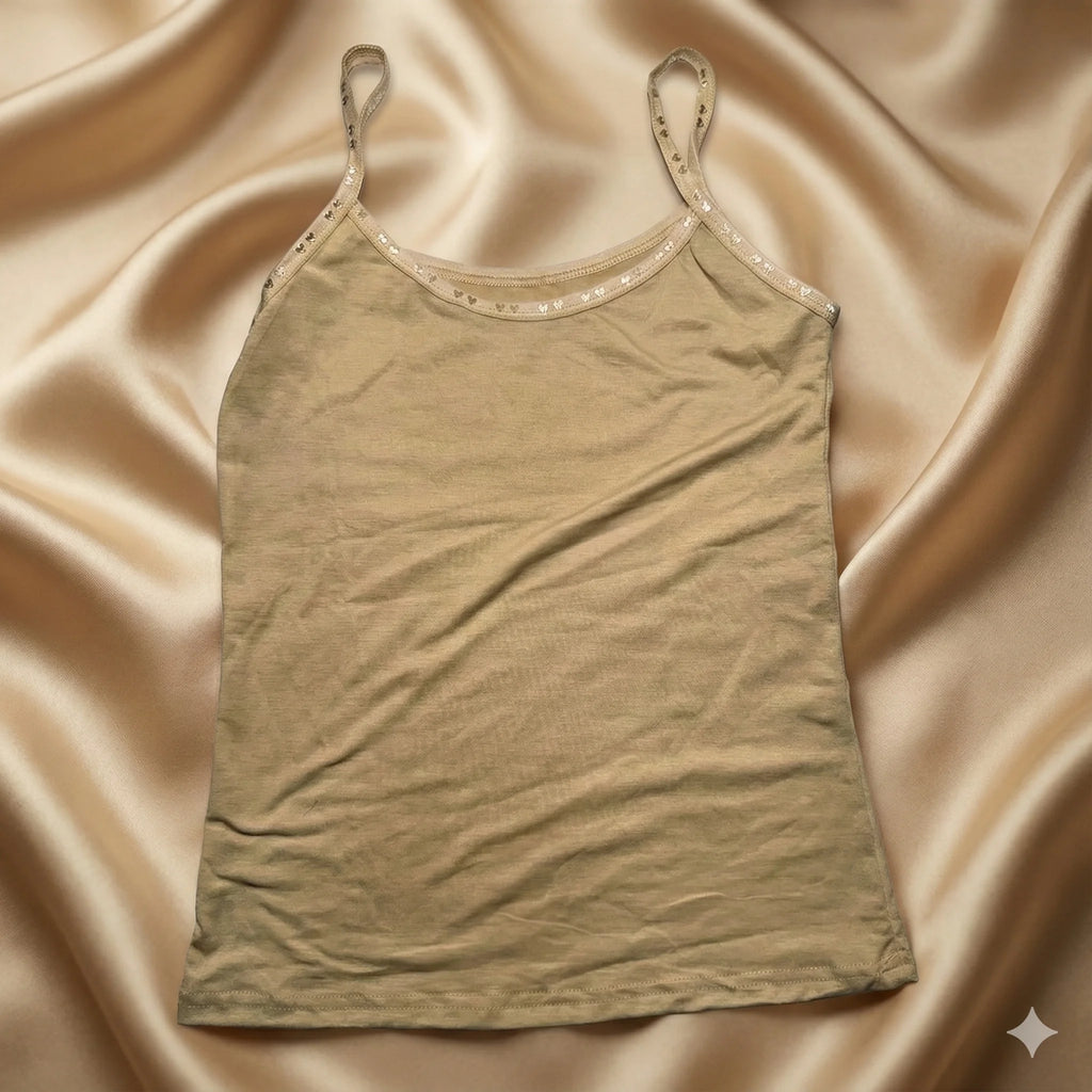 Soft Stretch Layering Camisole with Decorative Trim