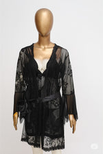 Black Lace Nighty 3-Piece Set