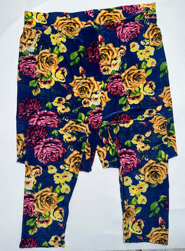 Midnight Bloom Floral Stretch Trousers